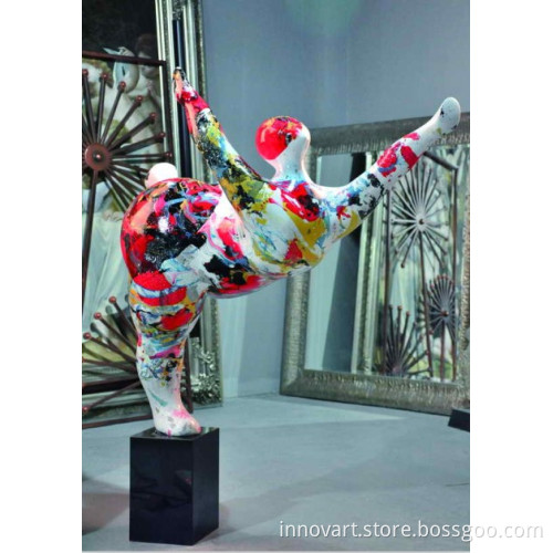 hand painted resin sculpture,hand drawing resin sculpture